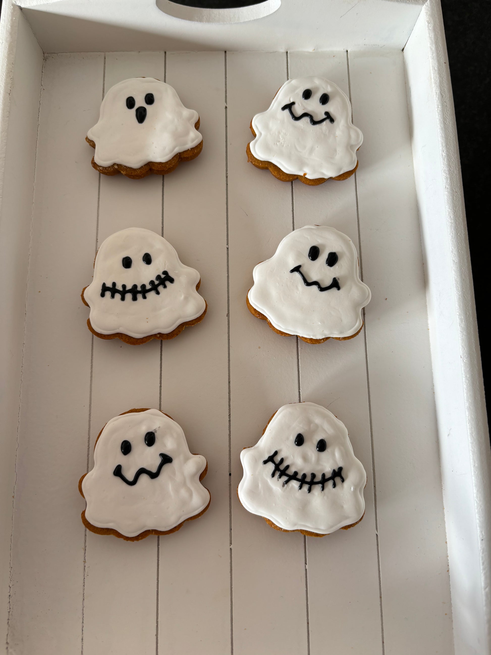 Goofy ghosts halloween dog treats